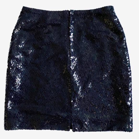 Vintage Bergdorf Goodman Black Sequin Mini Skirt - Picture 2 of 10